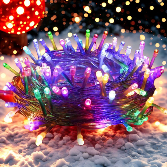 Luzes Pisca Pisca Natal 100 Led 8 Modos Luzes Variadas Cor Das Luzes Pisca Pisca Branco