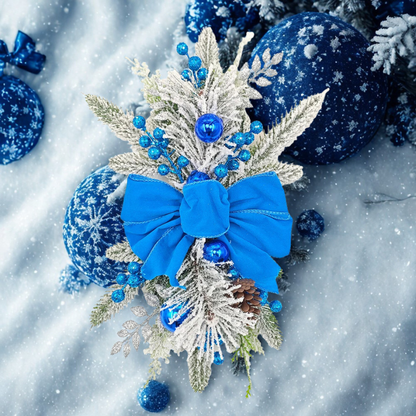 Guirlanda de Natal artificial pré-iluminada 1 unidades, lágrima de Natal sem fio com pinha