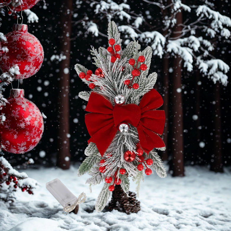 Guirlanda de Natal artificial pré-iluminada 1 unidades, lágrima de Natal sem fio com pinha