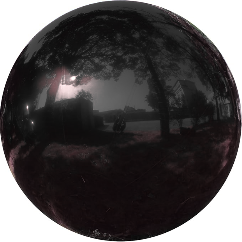 Bola de espelhos para shopping Bola de espelhos inflável, balão gigante espelhado prateado