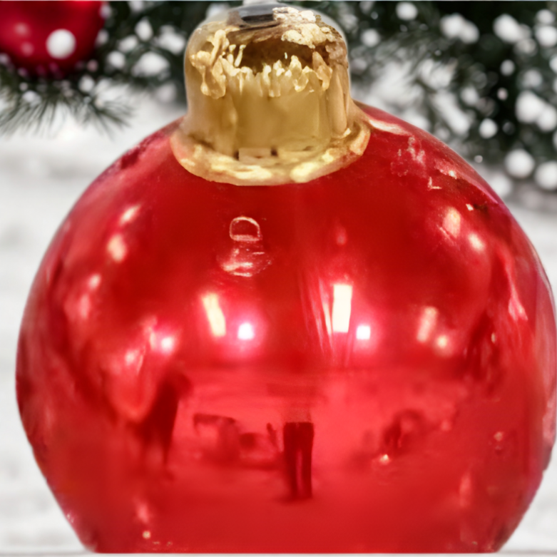 Bola Inflável Gigante de Natal Espelhada Ornamento Inflável de Natal Esferas Gigantes Festa