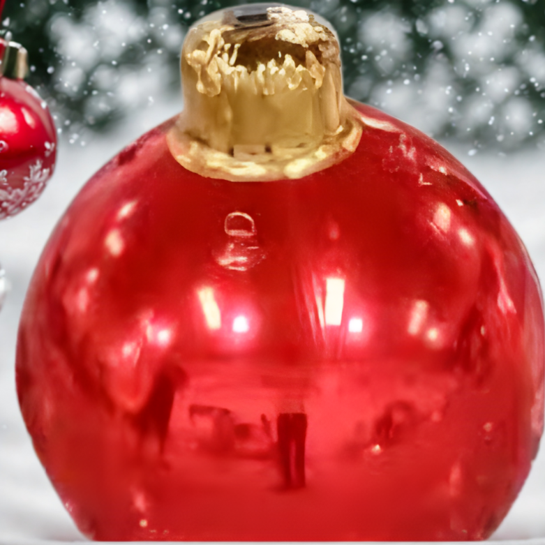 Bola Inflável Gigante de Natal Espelhada Ornamento Inflável de Natal Esferas Gigantes Festa