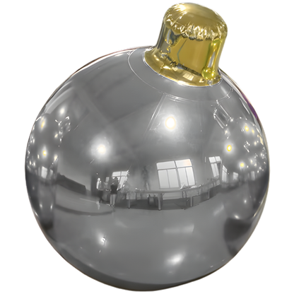Bolas de espelho infláveis Natal grandes e brilhantes da para decoração de festas e Natal