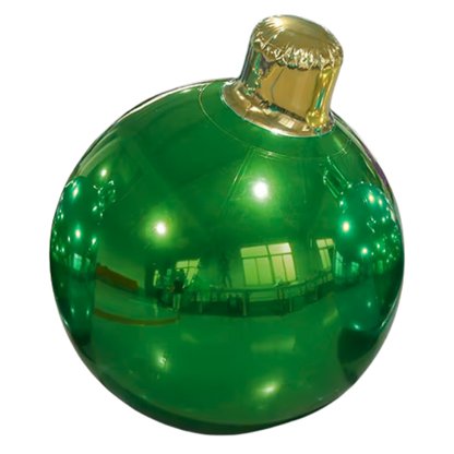 Bolas de espelho infláveis Natal grandes e brilhantes da para decoração de festas e Natal