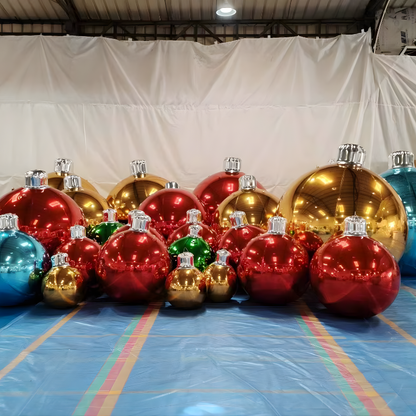Bola De Natal Inflável Ornamentos de Natal ao ar livre de tamanho extra grande, bolas