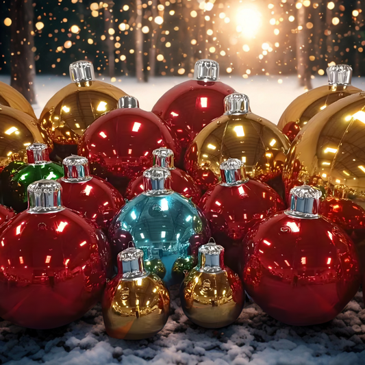 Bola De Natal Inflável Ornamentos de Natal ao ar livre de tamanho extra grande, bolas