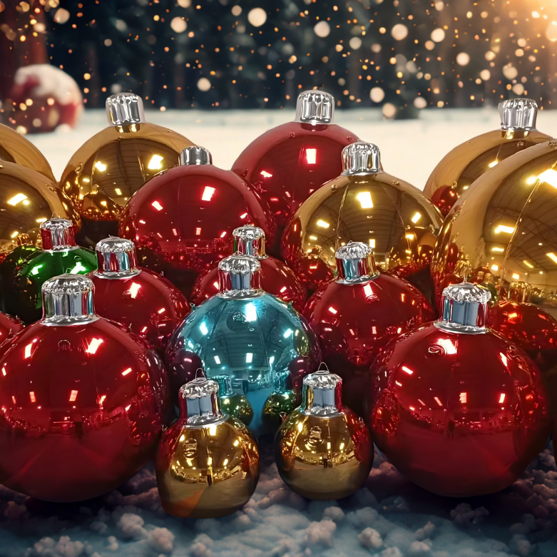 Bola De Natal Inflável Ornamentos de Natal ao ar livre de tamanho extra grande, bolas