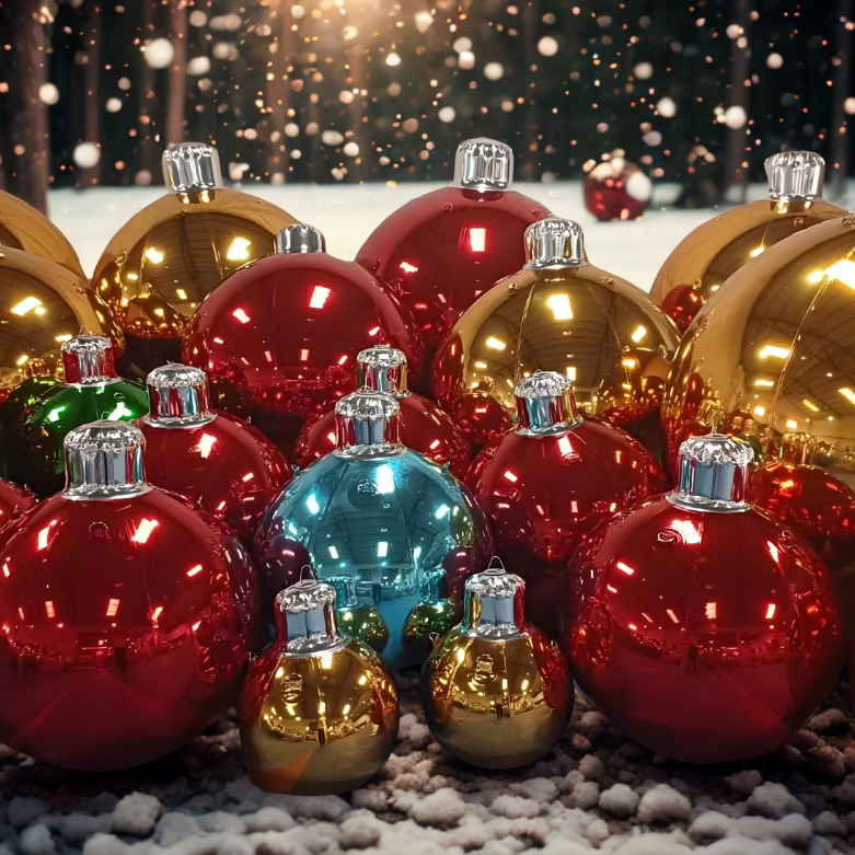 Bola De Natal Inflável Ornamentos de Natal ao ar livre de tamanho extra grande, bolas