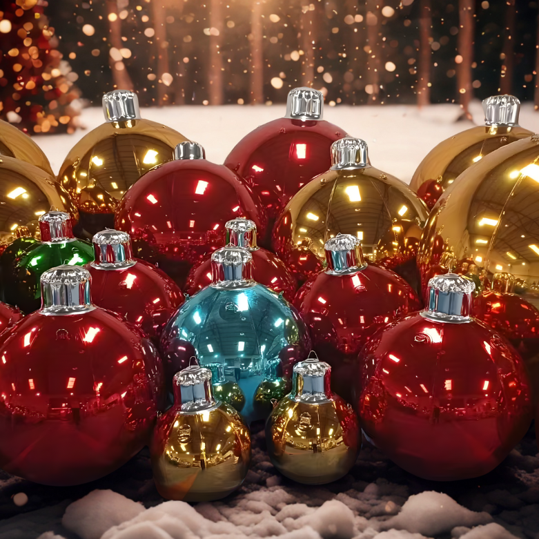 Bola De Natal Inflável Ornamentos de Natal ao ar livre de tamanho extra grande, bolas