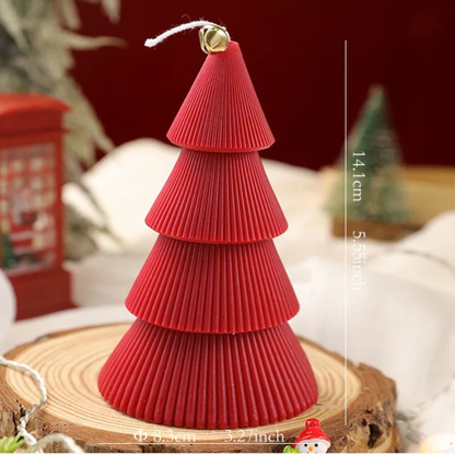 Vela de árvore de Natal 1 peça de velas Natal velas de cone de árvore Natal inverno vela