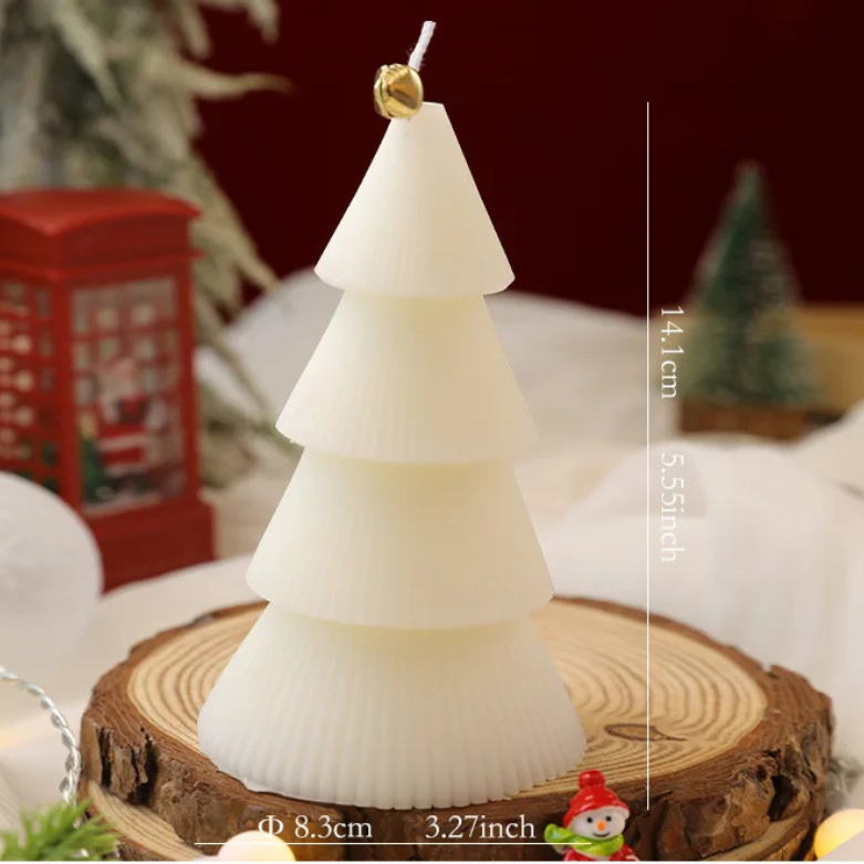 Vela de árvore de Natal 1 peça de velas Natal velas de cone de árvore Natal inverno vela