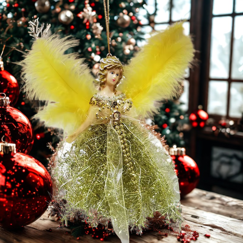 Anjos de Natal para árvore - Toppers de Natal Árvores dos Anjos| Enfeites de anjo árvore