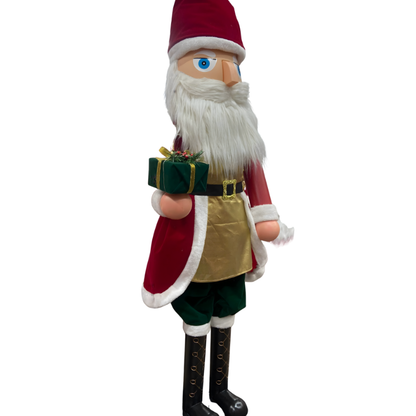 Enfeite de Natal Quebra Nozes Shopping Decoração Natal Madeira 2.1 metros, Grande