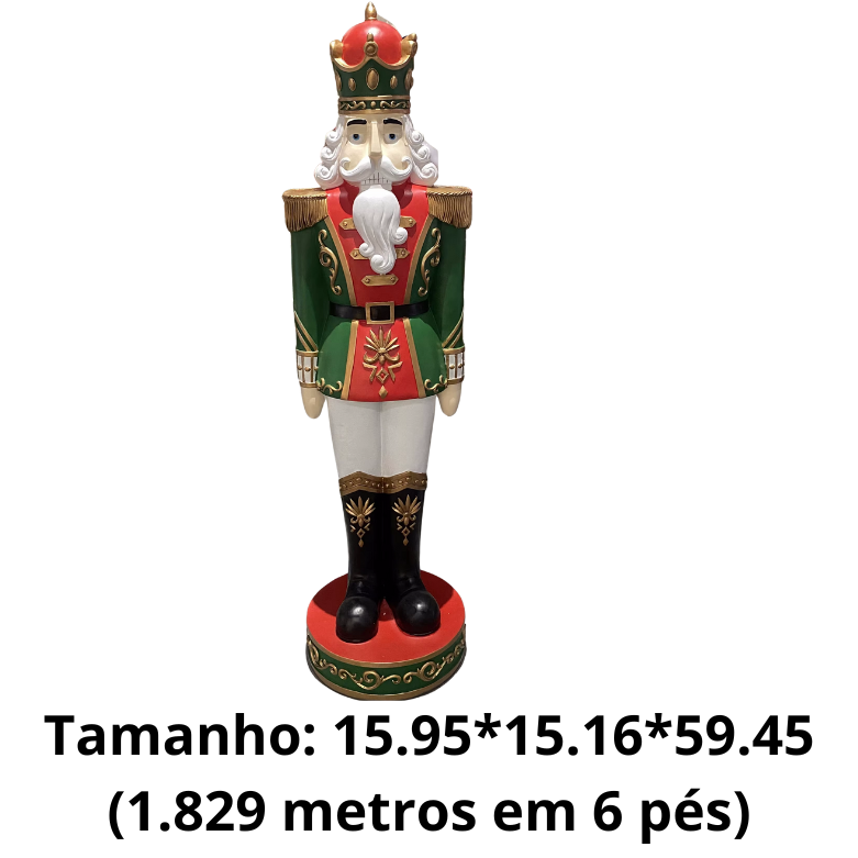 Soldados quebra-nozes de madeira Shopping , Soldado Quebra Nozes Vermelho Enfeite