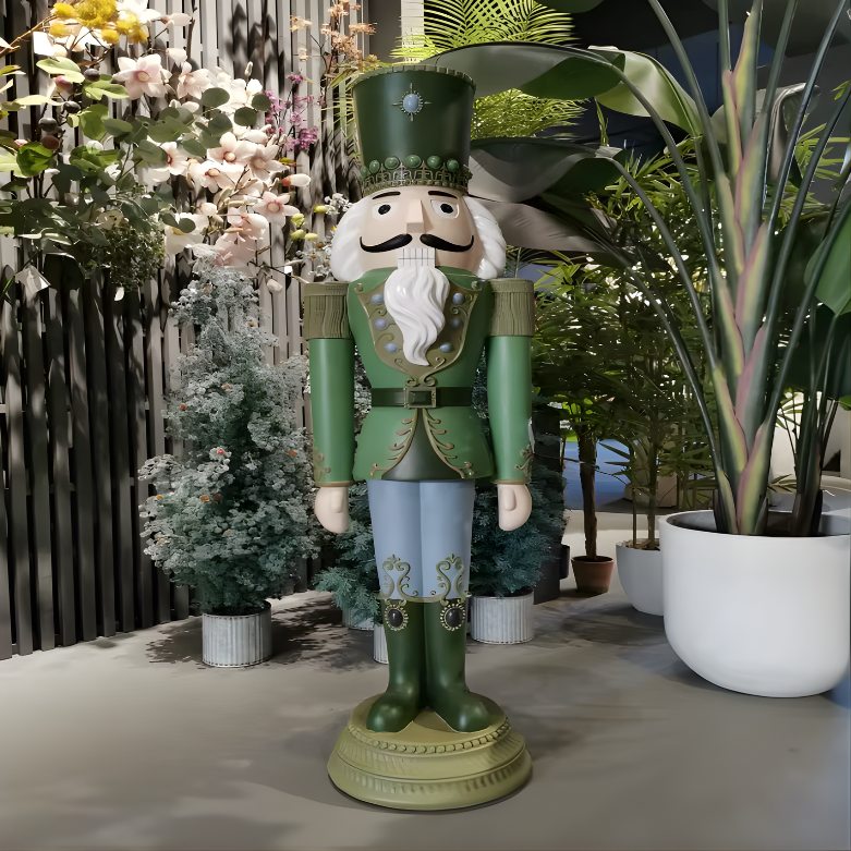 Soldado Quebra-Nozes de fibra de vidro shopping, (1.829 metros em 6 pés) cor verde natal