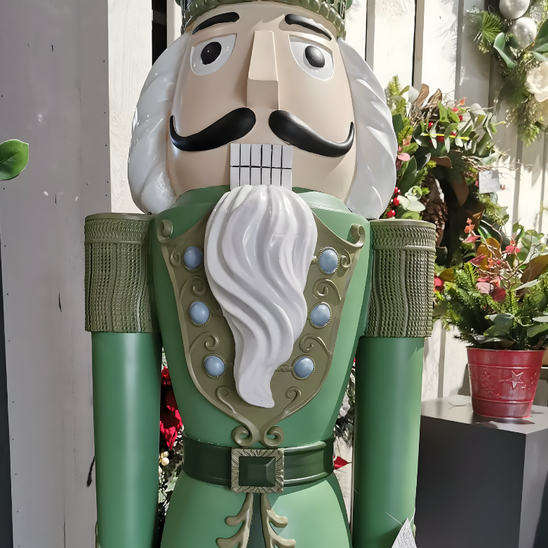 Soldado Quebra-Nozes de fibra de vidro shopping, (1.829 metros em 6 pés) cor verde natal