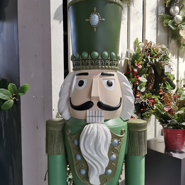 Soldado Quebra-Nozes de fibra de vidro shopping, (1.829 metros em 6 pés) cor verde natal