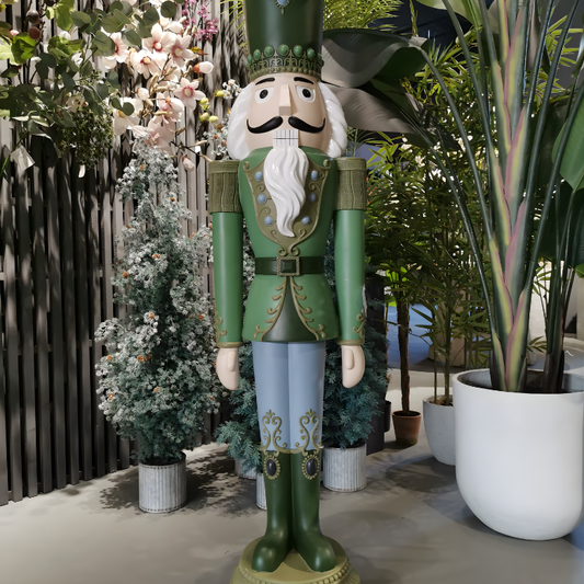 Soldado Quebra-Nozes de fibra de vidro shopping, (1.829 metros em 6 pés) cor verde natal