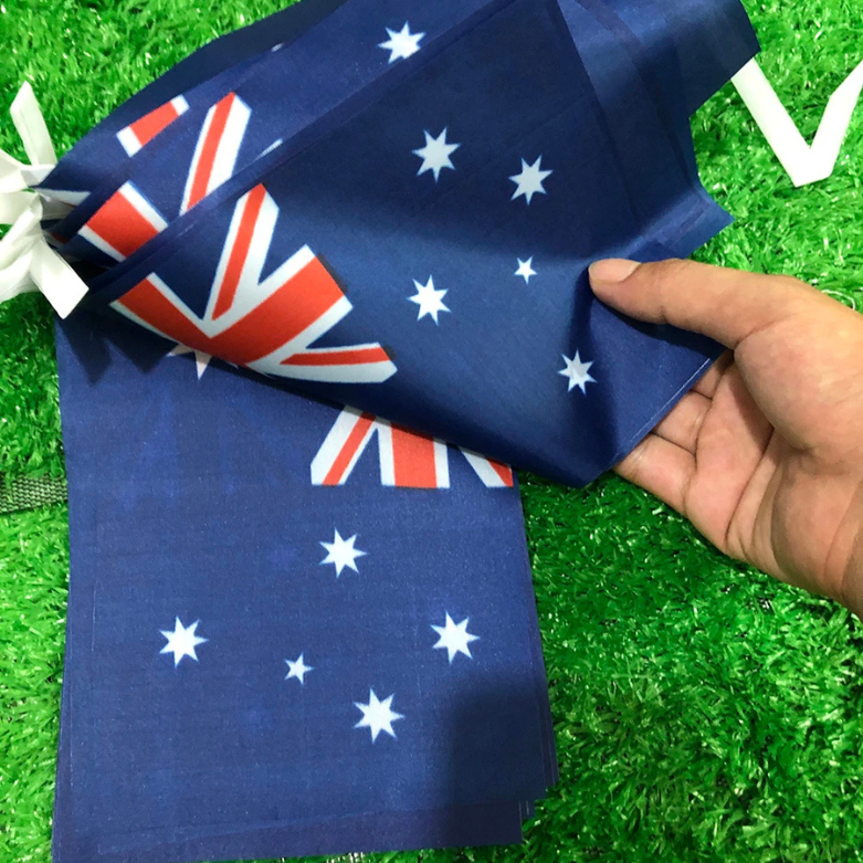 Bandeirinhas Copa do Mundo Cordão de bandeira da Austrália, 50 peças, faixa australiana