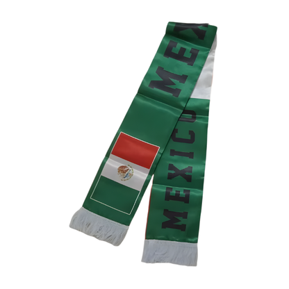 Cachecol para os torcedores Copa do Mundo México da Seleção Mexicana de Futebol Copa