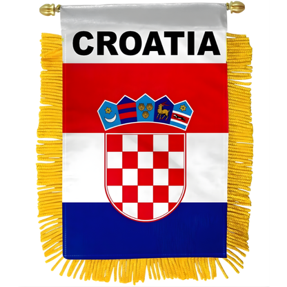 Flamula Mini Bandeiras Copa do Mundo Mini bandeira da Croácia, ideal para pendurar