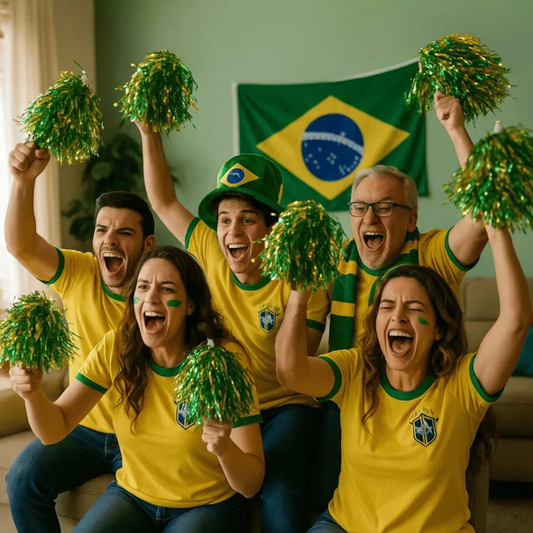 Copa do Mundo Pompom Torcida 1 peças Pompom portátil de líder torcida flores coloridas