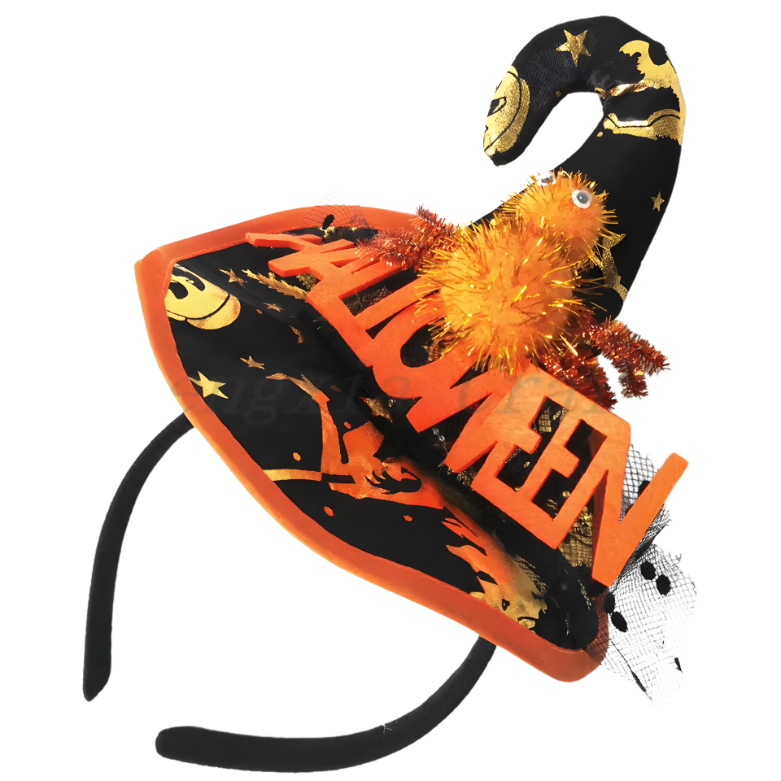 Tiara de Bruxa para Fantasia de Halloween, Acessório de Cabelo para Fantasia Halloween