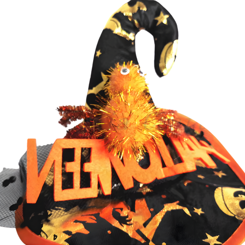 Tiara de Bruxa para Fantasia de Halloween, Acessório de Cabelo para Fantasia Halloween