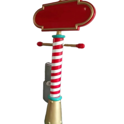 Placas de Natal de fibra de vidro shopping, decoração de navegação comercia e enfeites