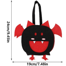 Sacolas de doces de Halloween para crianças - Sacola reutilizável de Halloween adequada