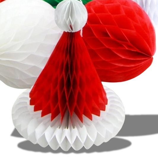 Bola De Favo De Mel De Natal Bolas De Favo De Mel De Natal Decorações