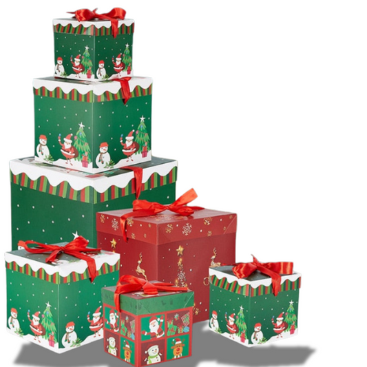 3 peças caixas de suprimentos para festas de fim de ano, decoração de inverno