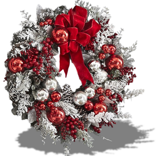 Guirlanda de Natal Artificial 35cm Guirlanda Artificial Janela Pendurada