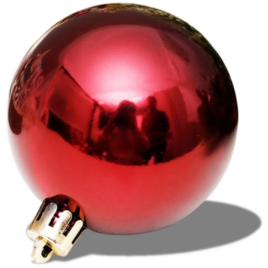 Enfeite De Arvore De Natal Bola Brilhosa 12Cm á 20Cm