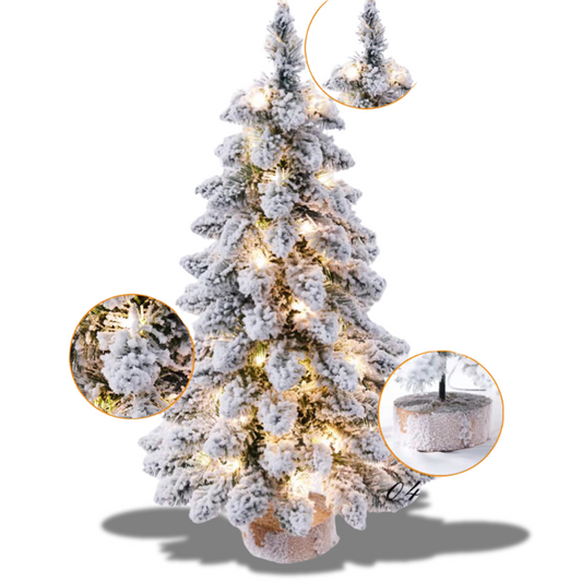 Decorações de Natal Árvore de Natal de mesa pré-iluminada