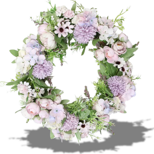 Guirlanda artificial flor de seda decoração 40cm pendurado decoração