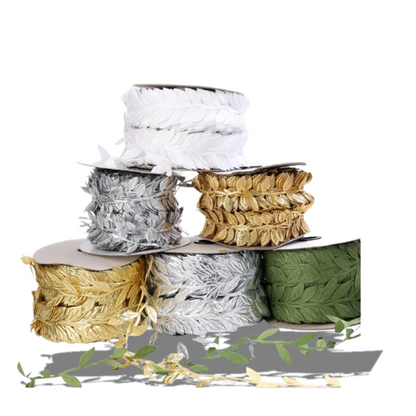 Fita De Acabamento Fita Arco-íris Fitas De Folha Vime Flor Artificial