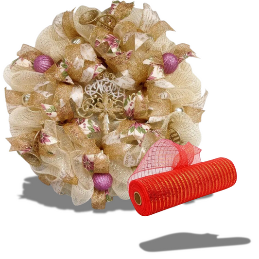 Rolo De Tecido De Malha De Natal Branco Decoração