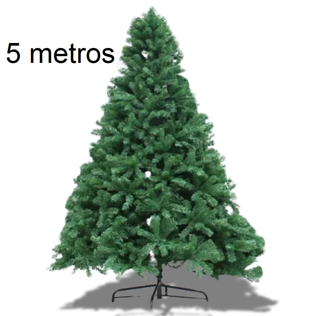 Árvore Pinheiro De Natal Modelo Super Luxo Cor Verde Green 3 metros a 5 metros