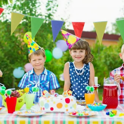 Bandeiras De Flâmulas, Bandeiras Multicoloridas Para Festas De Aniversário