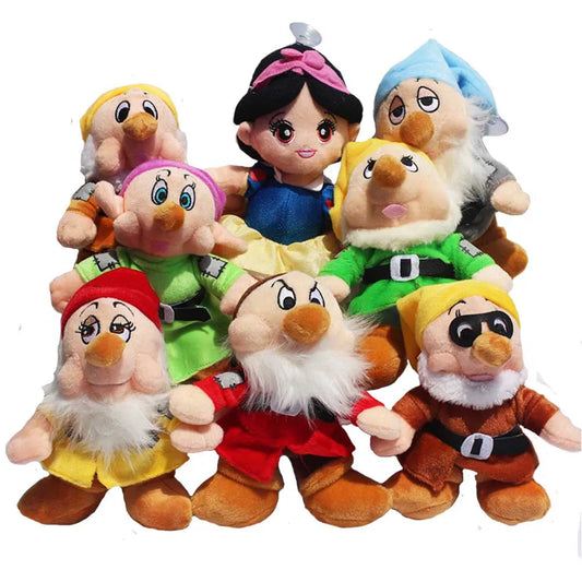8 Pçs/lote Branca de Neve e os Sete Anões Pelúcia Stuffed Peluche Macio
