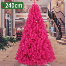 Carregar imagem no visualizador da galeria, Árvore de Natal rosa artificial de 240m, árvore de Natal com 1005 pontas de galhos
