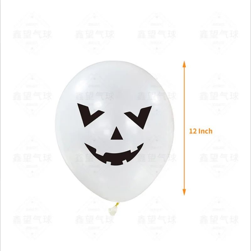 24 Peças balões de Halloween, balões de látex de 12 cm, 8 estilos, balões de Halloween