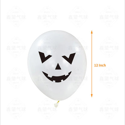 24 Peças balões de Halloween, balões de látex de 12 cm, 8 estilos, balões de Halloween