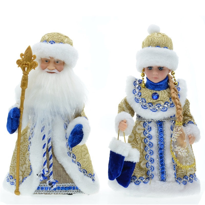 Papai Noel Com Cajado Azevinho Decorativo