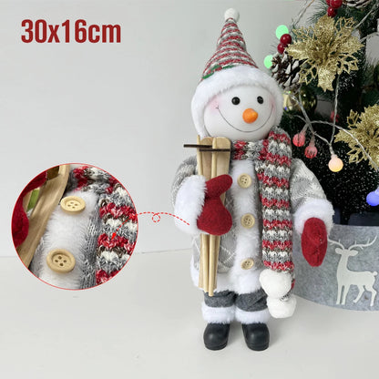Papai Noel lenhador rústico 2 peças boneco enfeite 45*25CM luxo natal
