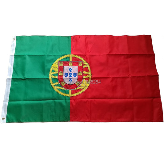 Bandeira De Portugal Oficial 1,50 X 0,90 Mts 100% Poliéster