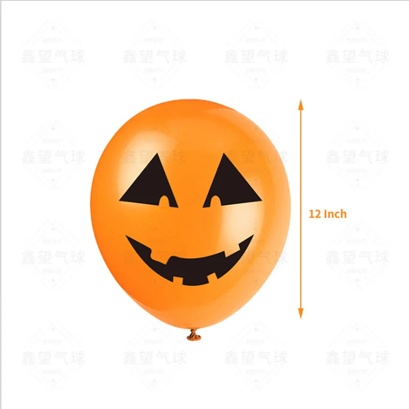 24 Peças balões de Halloween, balões de látex de 12 cm, 8 estilos, balões de Halloween