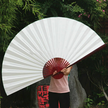 Leque Leques de mão dobrável 120x220cm, ventilador, cor lisa japonesa, grande, dobrável
