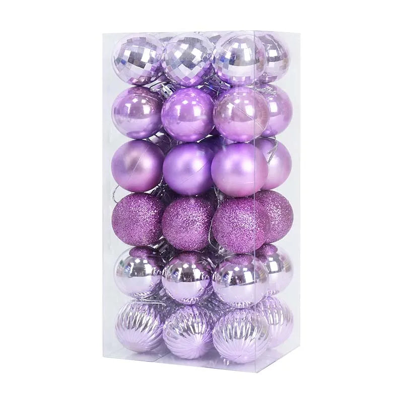 36 Pçs Ornamento de Bolas de Natal 4cm Pendant Ball Bola de Natal